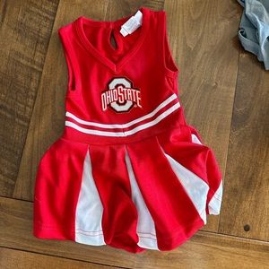 Newborn ohio state cheerleading outfit
